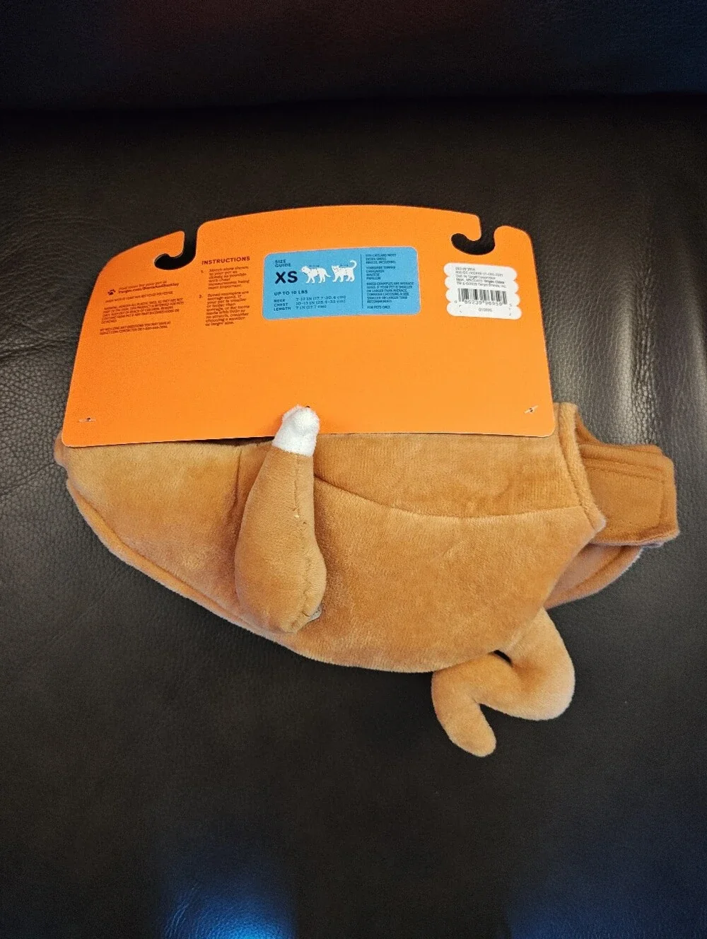 Boots & Barkley Tan Cat/Dog Costume - Turkey Pet Outfit
